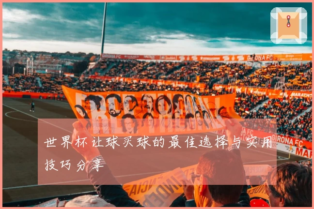 世界杯让球买球的最佳选择与实用技巧分享
